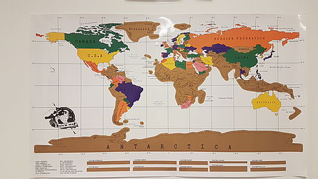 A Scratch World Map - Students Nationality Mix