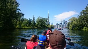 Canoe on Lake Ontario