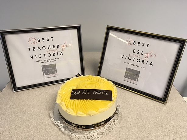 Certificates of The Best ESL School in Victoria - Award