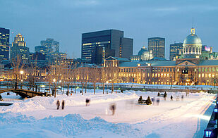 Skating rink in montreal