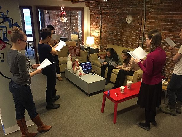 Christmas / Hanukah Celebration at Boston English School