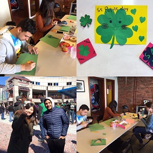 Happy St. Patrick's Day activities in GEOS school