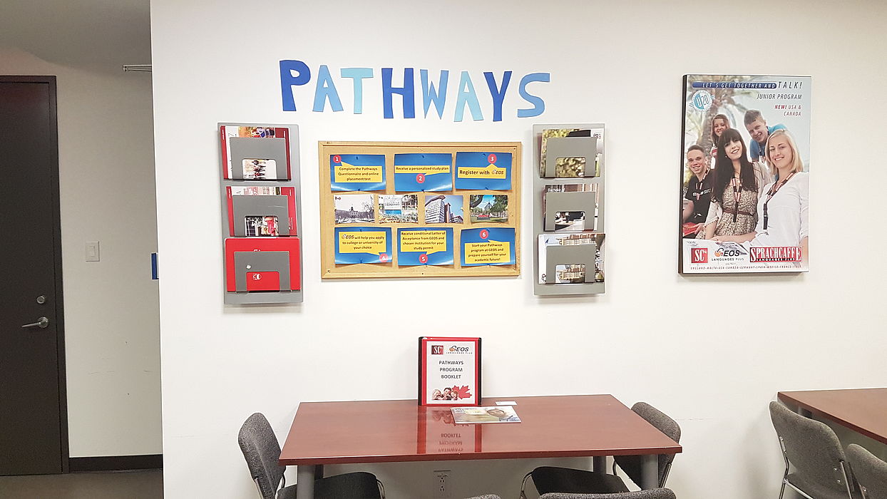 information display corner for University and High School Pathways program