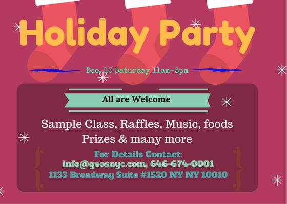 New York School Holiday Party - Workshop