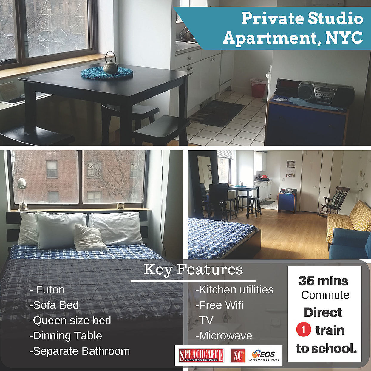 Private Studio in New York English school