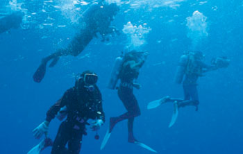 Scuba diving package for advanced divers