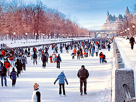 Go skating in Ottawa Canada with GEOS