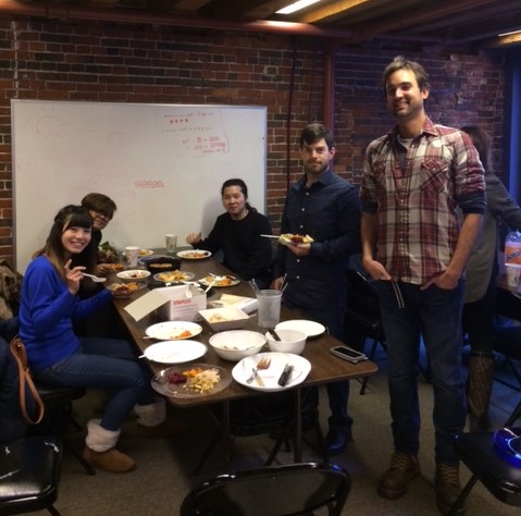 Thanksgiving Celebration in Boston school